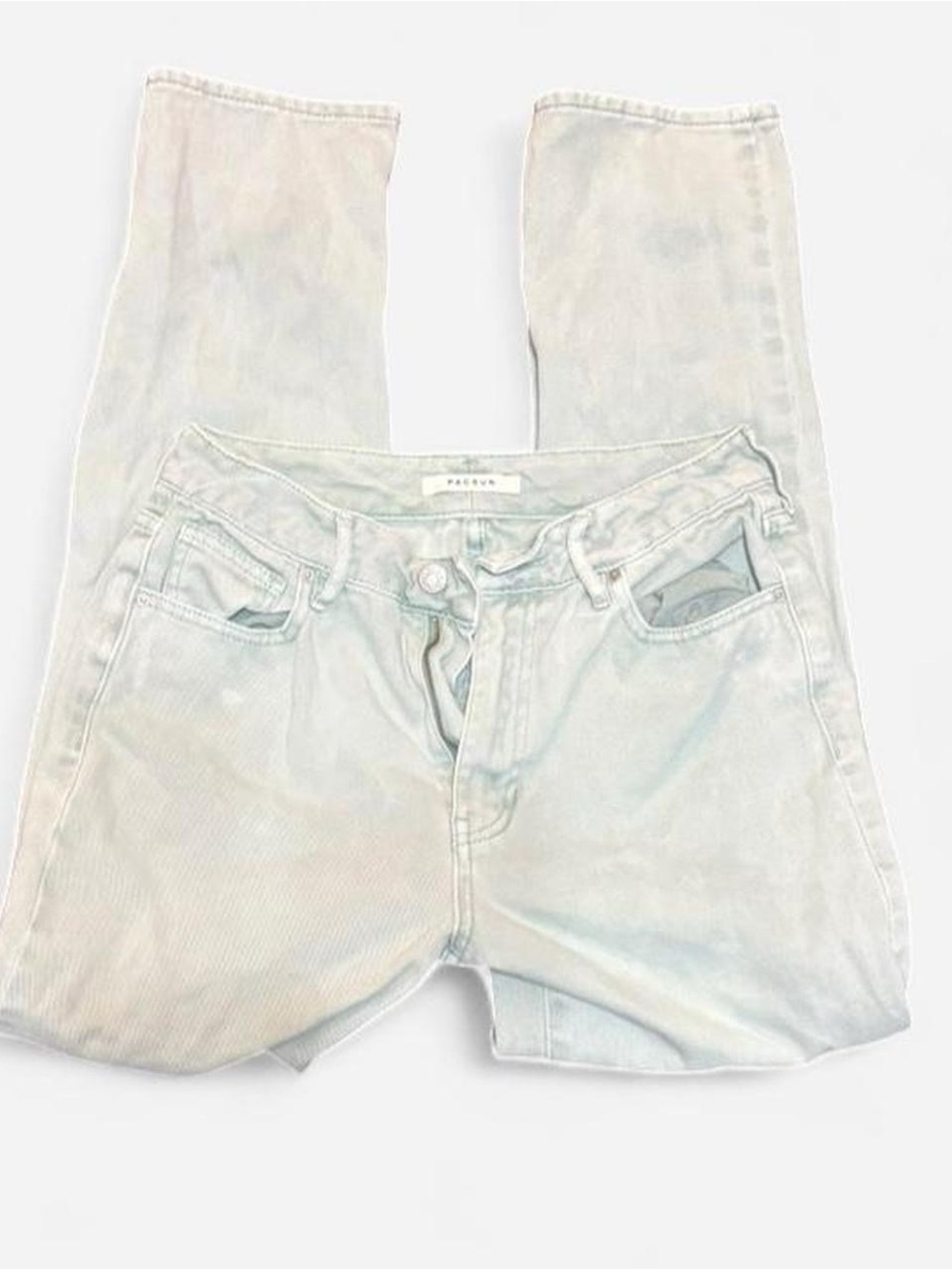 PacSun Women’s Light Wash Straight Leg Jeans - Pale Blue